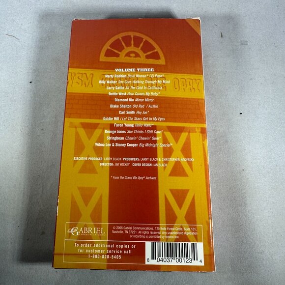 Country’s Family Reunion At The Opry Volume Three VHS Country Legends Songs - Picture 2 of 3